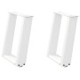 Patas de mesa de centro forma U 2uds acero blanco 28x(42-43) cm de , Patas para mesas - Ref: Foro24-4012757, Precio: 59,88 €,...