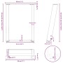 Patas de mesa de centro forma U 2uds acero blanco 28x(42-43) cm de , Patas para mesas - Ref: Foro24-4012757, Precio: 59,88 €,...