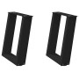 Patas de mesa de centro forma U 2uds acero negro 38x(42-43) cm de , Patas para mesas - Ref: Foro24-4012760, Precio: 53,82 €, ...
