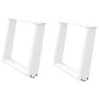 Patas de mesa de centro forma U 2uds acero blanco 60x(42-43) cm de , Patas para mesas - Ref: Foro24-4012769, Precio: 73,75 €,...