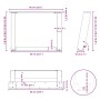 Patas de mesa de centro forma U 2uds acero blanco 60x(42-43) cm de , Patas para mesas - Ref: Foro24-4012769, Precio: 73,75 €,...
