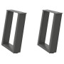 Patas para mesa de centro en forma de U 2 uds antracita acero de , Patas para mesas - Ref: Foro24-4012762, Precio: 62,82 €, D...