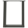 Patas para mesa de centro en forma de U 2 uds antracita acero de , Patas para mesas - Ref: Foro24-4012762, Precio: 62,82 €, D...