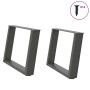Patas para mesa de centro en forma de U 2 uds antracita acero de , Patas para mesas - Ref: Foro24-4012774, Precio: 77,69 €, D...