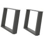 Patas para mesa de centro en forma de U 2 uds antracita acero de , Patas para mesas - Ref: Foro24-4012774, Precio: 77,69 €, D...