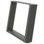 Patas para mesa de centro en forma de U 2 uds antracita acero de , Patas para mesas - Ref: Foro24-4012774, Precio: 77,69 €, D...