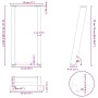 Patas de mesa consola en forma U 2 uds acero negro 28x(72-73)cm de , Patas para mesas - Ref: Foro24-4012776, Precio: 75,90 €,...