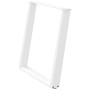 Patas para mesa de comedor en forma de U 2 uds acero blanco de , Patas para mesas - Ref: Foro24-4012797, Precio: 99,26 €, Des...