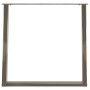 Patas para mesa comedor forma U 2uds acero natural 70x(72-73)cm de , Patas para mesas - Ref: Foro24-4012795, Precio: 89,83 €,...