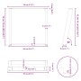 Patas para mesa comedor forma U 2uds acero natural 70x(72-73)cm de , Patas para mesas - Ref: Foro24-4012795, Precio: 89,83 €,...