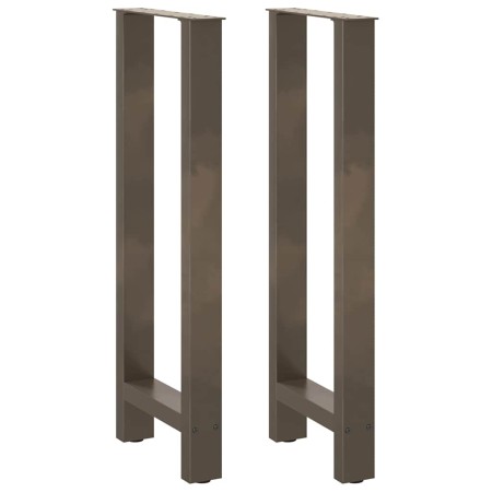 Patas para mesa de centro de acero natural 2 uds 40x(100-101)cm de , Patas para mesas - Ref: Foro24-4013339, Precio: 103,93 €...