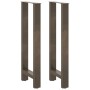 Patas para mesa de centro de acero natural 2 uds 40x(100-101)cm de , Patas para mesas - Ref: Foro24-4013339, Precio: 103,93 €...