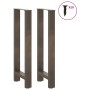 Patas para mesa de centro de acero natural 2 uds 40x(100-101)cm de , Patas para mesas - Ref: Foro24-4013339, Precio: 103,93 €...