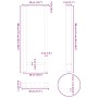 Patas para mesa de centro de acero natural 2 uds 40x(100-101)cm de , Patas para mesas - Ref: Foro24-4013339, Precio: 103,93 €...