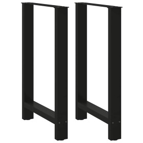 Patas de mesa de centro acero negro 2 uds 60x(90-91) cm de , Patas para mesas - Ref: Foro24-4013332, Precio: 106,79 €, Descue...