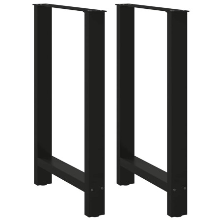 Patas de mesa de centro acero negro 2 uds 60x(90-91) cm de , Patas para mesas - Ref: Foro24-4013332, Precio: 106,79 €, Descue...