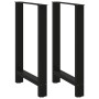 Patas de mesa de centro acero negro 2 uds 60x(90-91) cm de , Patas para mesas - Ref: Foro24-4013332, Precio: 106,79 €, Descue...