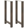 Patas para mesa de centro de acero natural 2 uds 60x(100-101)cm de , Patas para mesas - Ref: Foro24-4013347, Precio: 100,24 €...