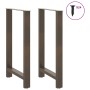 Patas para mesa de centro de acero natural 2 uds 60x(100-101)cm de , Patas para mesas - Ref: Foro24-4013347, Precio: 100,24 €...