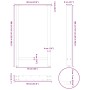 Patas para mesa de centro de acero natural 2 uds 60x(100-101)cm de , Patas para mesas - Ref: Foro24-4013347, Precio: 100,24 €...