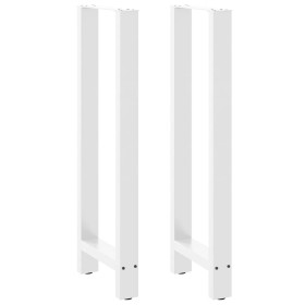 Patas de mesa de centro acero blanco 2 uds 50x(110-111) cm de , Patas para mesas - Ref: Foro24-4013353, Precio: 111,45 €, Des...