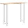 Patas de mesa de centro acero blanco 2 uds 50x(110-111) cm de , Patas para mesas - Ref: Foro24-4013353, Precio: 111,45 €, Des...