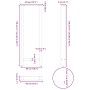 Patas de mesa de centro acero blanco 2 uds 50x(110-111) cm de , Patas para mesas - Ref: Foro24-4013353, Precio: 111,45 €, Des...