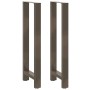 Patas para mesa de centro de acero natural 2 uds 40x(110-111)cm de , Patas para mesas - Ref: Foro24-4013351, Precio: 111,66 €...