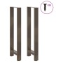 Patas para mesa de centro de acero natural 2 uds 40x(110-111)cm de , Patas para mesas - Ref: Foro24-4013351, Precio: 111,66 €...