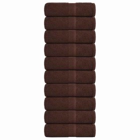 Toallas de jabón 10 uds marrón 30x30 cm 360 gsm 100% algodón de , Toallas - Ref: Foro24-136754, Precio: 25,00 €, Descuento: %
