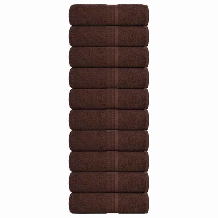 Toallas de jabón 10 uds marrón 30x30 cm 360 gsm 100% algodón de , Toallas - Ref: Foro24-136754, Precio: 25,00 €, Descuento: %