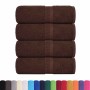 Toallas invitados 4 uds 100% algodón marrón 30x50 cm 360 gsm de , Toallas - Ref: Foro24-136756, Precio: 22,41 €, Descuento: %