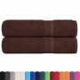 Toallas de ducha 2 uds 100% algodón marrón 70x140 cm 360 gsm de , Toallas - Ref: Foro24-136761, Precio: 24,44 €, Descuento: %