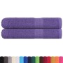 Toallas 2 uds 100% algodón morado 100x200 cm 600 gsm de , Toallas - Ref: Foro24-136890, Precio: 40,35 €, Descuento: %