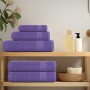 Toallas 2 uds 100% algodón morado 100x200 cm 600 gsm de , Toallas - Ref: Foro24-136890, Precio: 40,35 €, Descuento: %