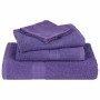 Toallas 2 uds 100% algodón morado 100x200 cm 600 gsm de , Toallas - Ref: Foro24-136890, Precio: 40,35 €, Descuento: %