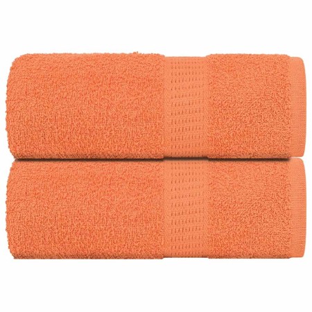 Toallas de visita 2 piezas naranja 30x50cm 360 gsm 100% algodón de , Toallas - Ref: Foro24-136899, Precio: 14,71 €, Descuento: %