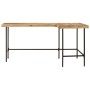 Escritorio madera maciza mango y hierro 165x110x77 cm de , Escritorios - Ref: Foro24-353333, Precio: 296,00 €, Descuento: %