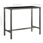 Mesa y taburetes altos jardín 5 piezas ratán sintético gris de vidaXL, Conjuntos de jardín - Ref: Foro24-3064844, Precio: 364...