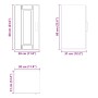 Armario de pared para cocina Porto madera de ingeniería blanca de , Armarios de cocina - Ref: Foro24-854017, Precio: 53,89 €,...