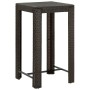 Muebles de bar de jardín 5 pzas ratán PE reposabrazos marrón de vidaXL, Conjuntos de jardín - Ref: Foro24-3064807, Precio: 34...