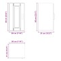 Mueble de pared cocina madera contrachapada Porto roble sonoma de , Armarios de cocina - Ref: Foro24-854020, Precio: 48,56 €,...