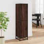 Aparador alto madera ingeniería marrón roble 35,5x35x139cm de , Aparadores - Ref: Foro24-849058, Precio: 95,51 €, Descuento: %