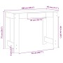Escritorio de madera contrachapada blanco 100x45x75 cm de , Escritorios - Ref: Foro24-860427, Precio: 62,92 €, Descuento: %