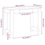 Escritorio de madera de ingeniería roble marrón 100x45x75 cm de , Escritorios - Ref: Foro24-860433, Precio: 61,93 €, Descuent...