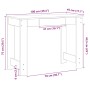 Escritorio de madera contrachapada roble ahumado 100x45x75 cm de , Escritorios - Ref: Foro24-860431, Precio: 63,44 €, Descuen...