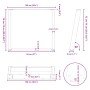 Patas para mesa comedor forma U 2uds acero blanco 100x(72-73)cm de , Patas para mesas - Ref: Foro24-4012805, Precio: 107,21 €...