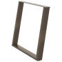 Patas mesa comedor forma U 2uds acero natural 100x(72-73) cm de , Patas para mesas - Ref: Foro24-4012807, Precio: 110,11 €, D...
