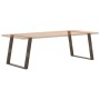 Patas mesa comedor forma U 2uds acero natural 100x(72-73) cm de , Patas para mesas - Ref: Foro24-4012807, Precio: 110,11 €, D...