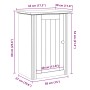 Armario de pared para baño BODO gris 44x30x60 cm de , Muebles de baño - Ref: Foro24-4016856, Precio: 59,00 €, Descuento: %